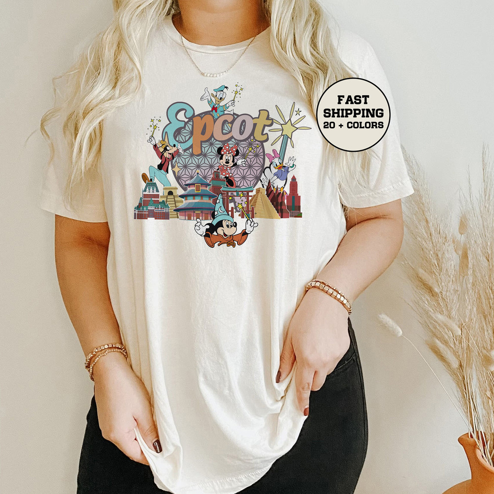 Disney Epcot Shirt, Retro Epcot 1982 Shirt, Vitage Disney Shirt, Mickey and Friends Epcot, Epcot Trip Shirt, Mickey Epcot Shirt - 1.jpg