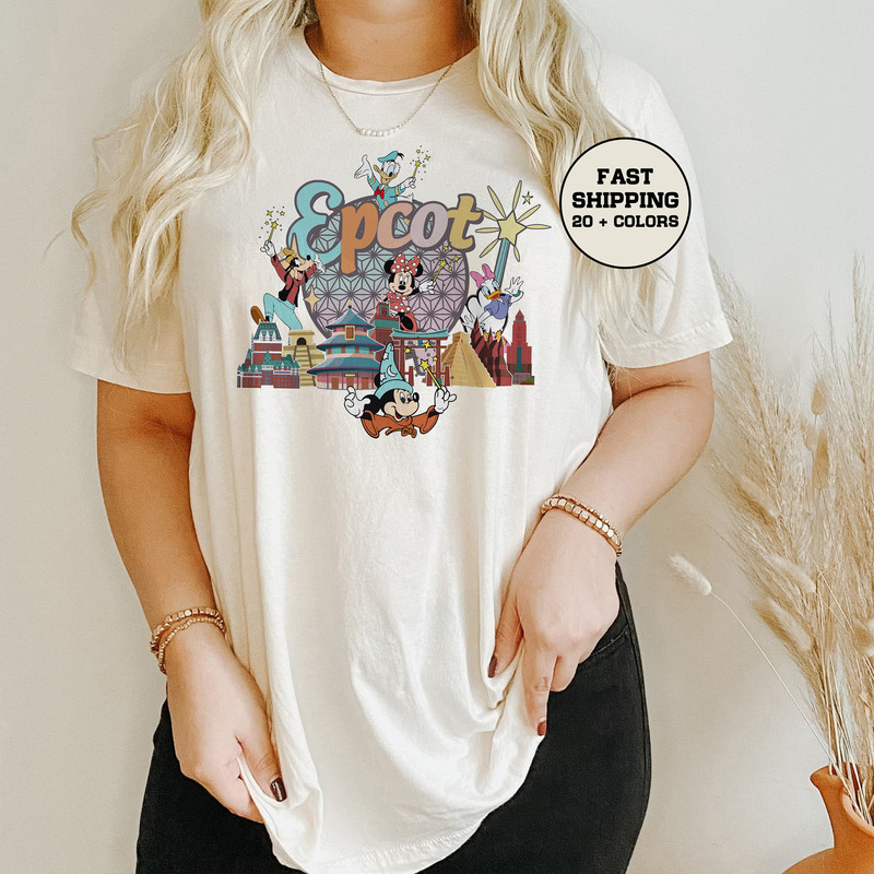 Disney Epcot Shirt, Retro Epcot 1982 Shirt, Vitage Disney Shirt, Mickey and Friends Epcot, Epcot Trip Shirt, Mickey Epcot Shirt - 1.jpg