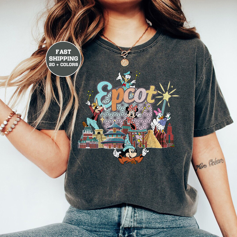 Disney Epcot Shirt, Retro Epcot 1982 Shirt, Vitage Disney Shirt, Mickey and Friends Epcot, Epcot Trip Shirt, Mickey Epcot Shirt - 4.jpg