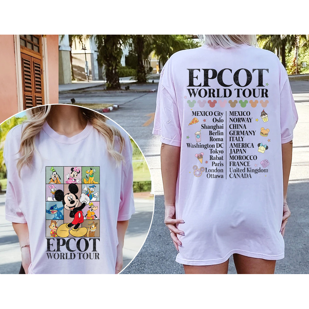 Disney Epcot World Tour Shirt, Mickey and Friends Shirt, Drinking Around the World Shirt, Epcot World Tour Shirt, Disney Group Shirt - 3.jpg