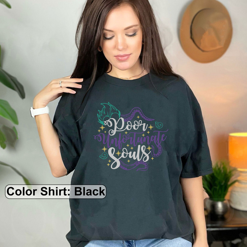 Disney Halloween Shirt, Poor Soul Shirt, Disney Villains Shirt, Ursula Shirt, Poor Unfortunate Souls, Gift for Halloween, Magic Kingdom - 6.jpg