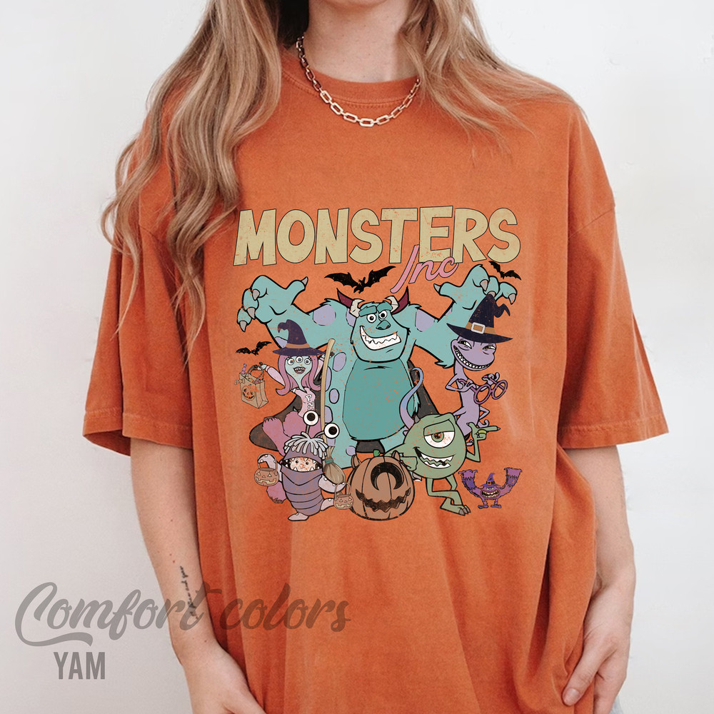 Disney Monster Inc Halloween Shirt, Monster Inc Shirt, Retro Monster Halloween Shirt, Animation Fan Top Shirt, Cartoon Party Shirt - 4.jpg
