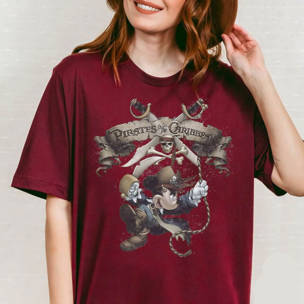 Disney Pirates Shirt, Funny Mickey Mouse Shirt, Vintage Pirates Of The Caribbean, Disneyland Shirt, Pirates Ride Shirt, Mickey Caribbean - 4.jpg