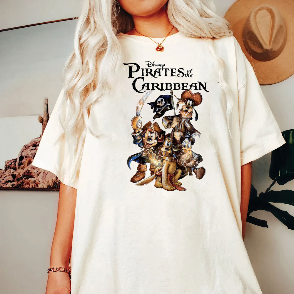 Disney Pirates shirt, Vintage Pirates of the Caribbean Disneyworld Shirt, Mickey Pirates Shirt, Disney World Trip 2023, Mickey Caribbean - 1.jpg