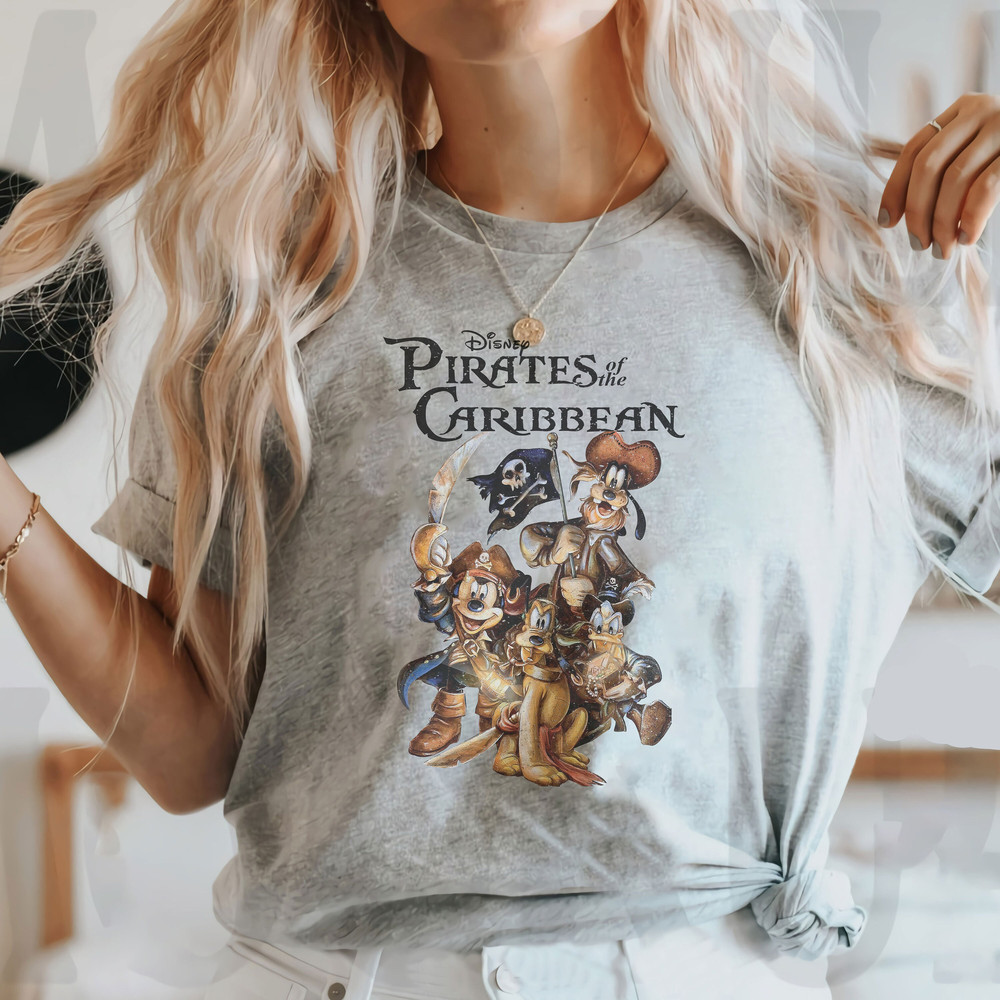 Disney Pirates shirt, Vintage Pirates of the Caribbean Disneyworld Shirt, Mickey Pirates Shirt, Disney World Trip 2023, Mickey Caribbean - 2.jpg