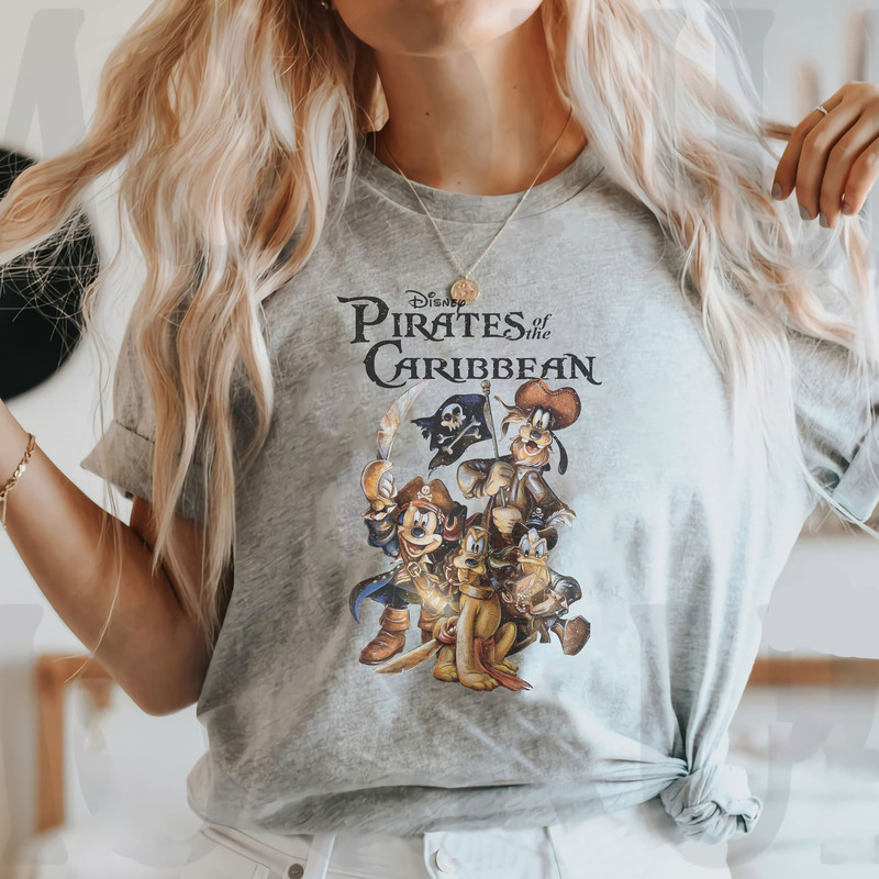Disney Pirates shirt, Vintage Pirates of the Caribbean Disneyworld Shirt, Mickey Pirates Shirt, Disney World Trip 2023, Mickey Caribbean - 2.jpg