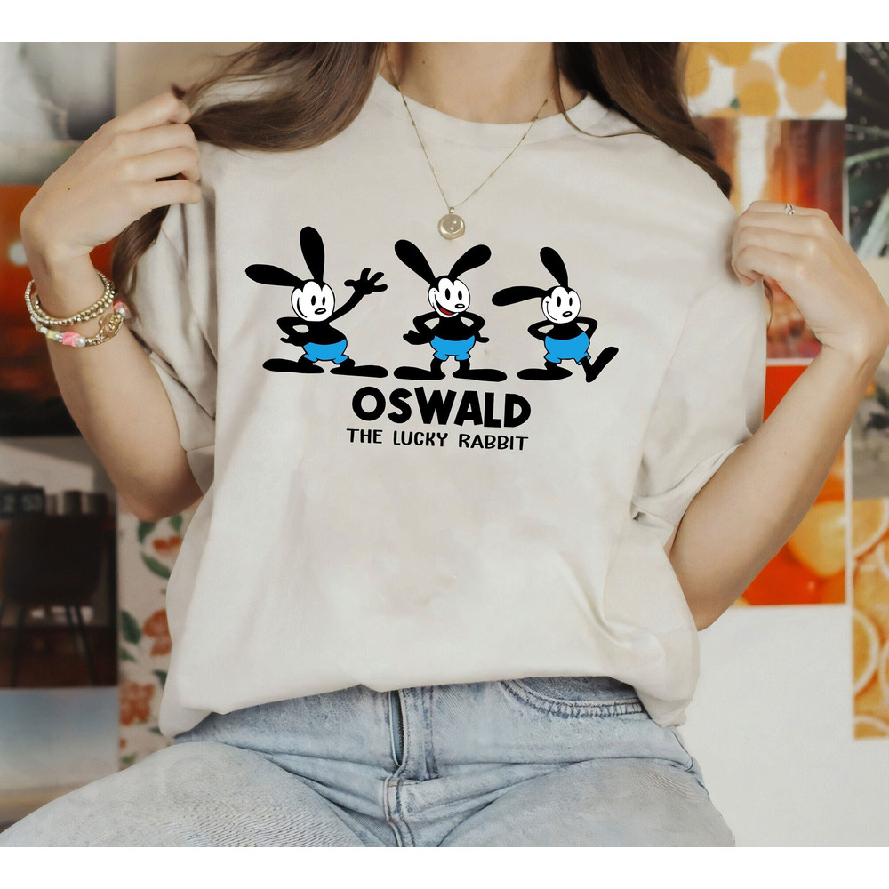 Disney Oswald the Lucky Rabbit vintage Shirt, Disney Oswald Shirt, Disney World Shirt, Magic Kingdom Shirt, Family Matching tee - 1.jpg