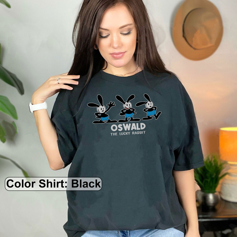 Disney Oswald the Lucky Rabbit vintage Shirt, Disney Oswald Shirt, Disney World Shirt, Magic Kingdom Shirt, Family Matching tee - 5.jpg