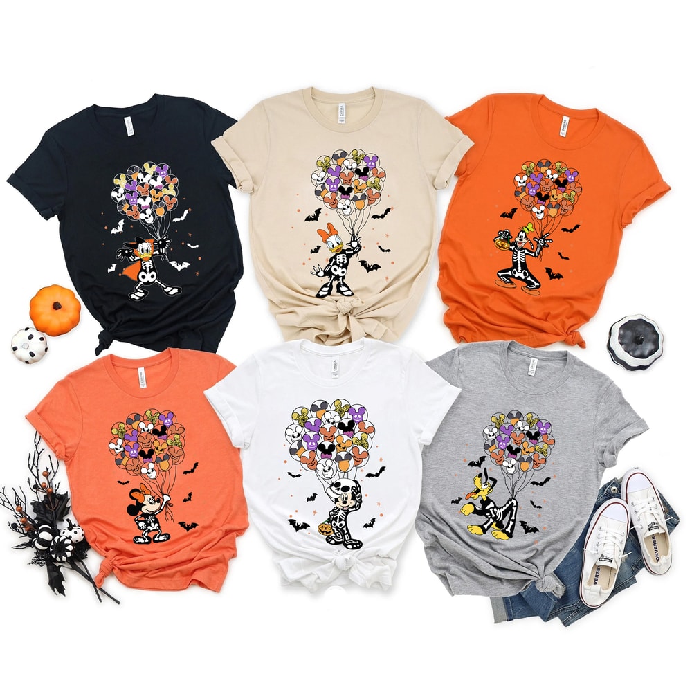 Disney Skeleton Balloon Shirt, Disneyland Halloween Shirt, Mickey Balloon Shirt, Disney Halloween Shirt, Halloween Family Shirts, Disney Tee - 1.jpg