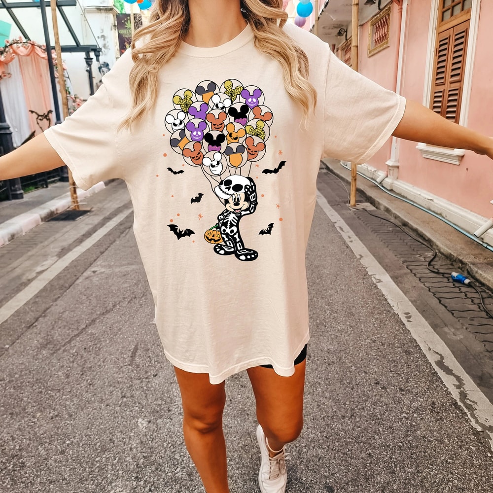Disney Skeleton Balloon Shirt, Disneyland Halloween Shirt, Mickey Balloon Shirt, Disney Halloween Shirt, Halloween Family Shirts, Disney Tee - 4.jpg