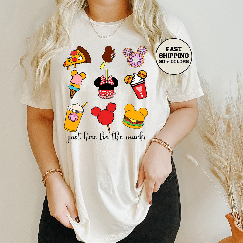 Disney Snacks T-shirt, Family Disney Trip Shirt, Snacks Disneyworld Shirt, Funny Disney Snack Shirts, Disney Women Shirt, Disney Shirt - 1.jpg