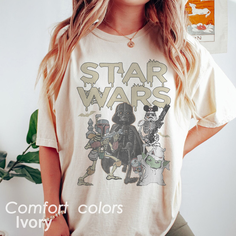 Disney Star Wars Halloween Shirt, Disney Skeleton Halloween Shirt, Disney Star Wars Shirt, Halloween Matching Shirt, Disney Halloween Shirt - 1.jpg