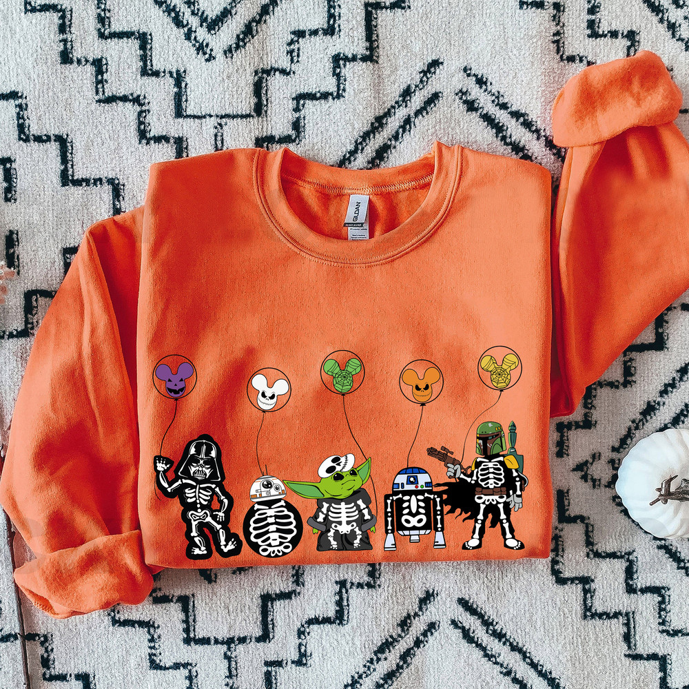 Disney Star Wars Halloween Sweatshirt, Star Wars Skeleton Shirts, Disney Star Wars Shirt, Star Wars Family Shirts, Disney Halloween Shirts - 4.jpg