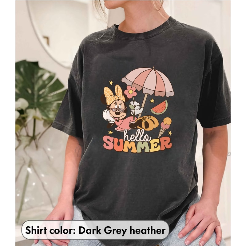 Disney Summer Vintage Shirt, Disney Retro Summer Shirt, Minnie Summer Vibes Shirt, Disney Minnie Summer 2023 Tee, Beach Summer Tee, - 4.jpg