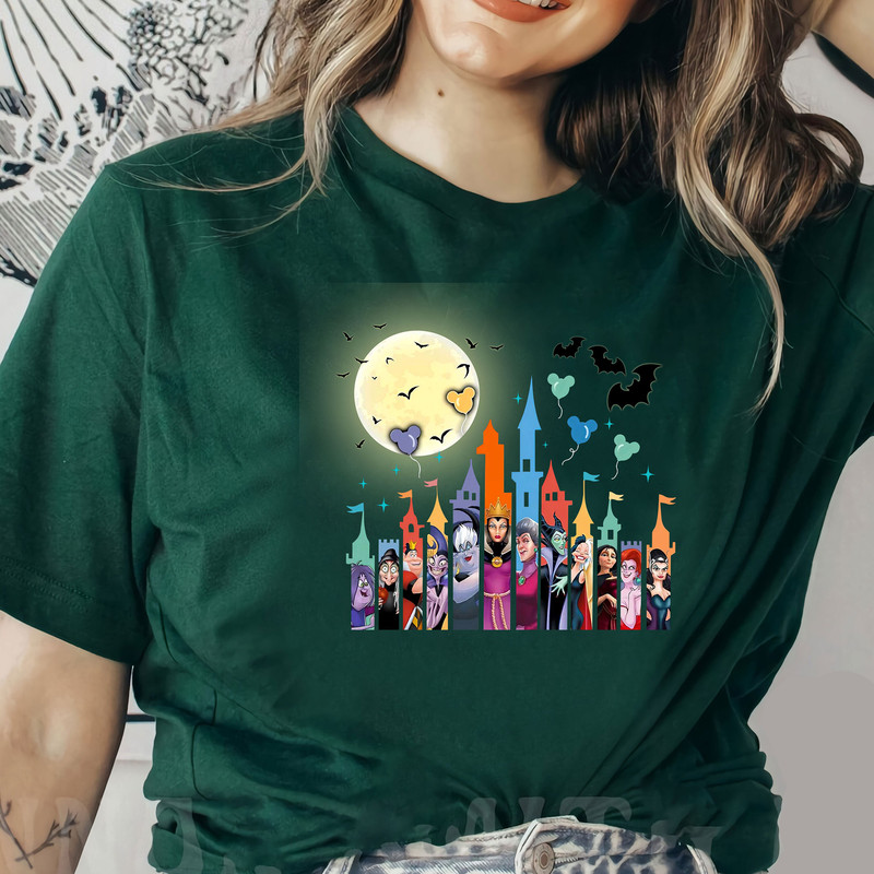 Disney Villains Shirt, Disney Villains Castle Shirt, Mickey Balloon shirt, Disney Castle Villains shirts, - 4.jpg