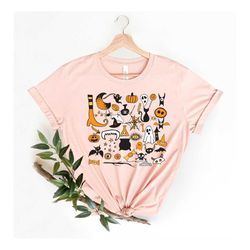 Halloween shirt, Halloween Shirts for Women, Women's Fall Pumpkin Halloween Shirt, Cute Halloween Party T-shirt, Trick o