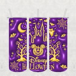 disney halloween png , 3d tumbler wrap, straight tumbler png design 20oz/ 30oz tumbler png file instant download