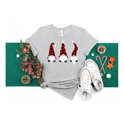 christmas gnomes shirt, buffalo plaid gnome, gnome funny shirt, christmas gnome tee, christmas shirt, christmas family m