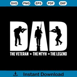 dad the veteran svg, family svg, dad the veteran vector, the veteran svg, dad the veteran png, fathers day svg, veteran