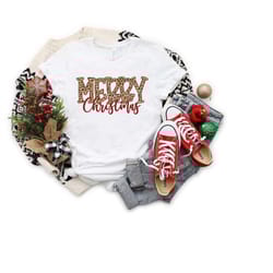 merry christmas leopard shirt, merry christmas shirt, christmas family shirt, christmas shirt, merry christmas shirt, ch