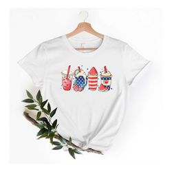 4th of july coffee shirt, stars and stripes shirt, retro american flag, 4th of july shirts, american flag shirt, 4th of