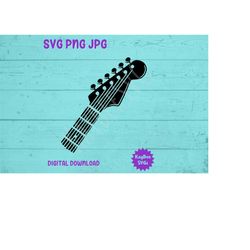 electric guitar head svg png jpg clipart digital vector cut file download for cricut silhouette sublimation printable -