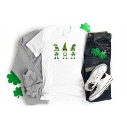 st. patrick's day matching shirt, lucky gnomes shirt, st. patricks day shirt, four leaf clover, shamrock shirts, patrick