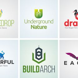 creative logo design template set 04