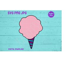 Cotton Candy SVG PNG Jpg Clipart Digital Cut File Download for Cricut Silhouette Sublimation Printable Art - Personal Us