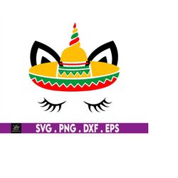 unicorn cinco de mayo svg, cinco de drinko svg file for cricut & silhouette,  cinco de mayo svg, girl mexican hat, lets