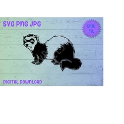Ferret SVG PNG JPG Clipart Digital Cut File Download for Cricut Silhouette Sublimation Printable Art - Personal Use Only