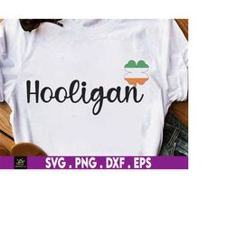 hooligan st. patrick's day irish shamrock flag svg, leprechaun svg, irish svg, shamrock svg, green svg, 4 leaf clover sv