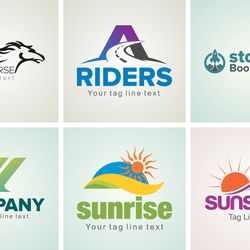 creative logo design template set 21
