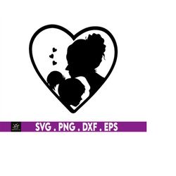 mother daughter silhouette svg, mom shirt, mother's day, cut files for cricut, silhouette, mom svg, mother daughter quot