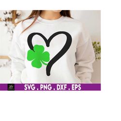 happy st patrick's day irish shamrock heart svg, st patricks day svg, shamrock svg, funny st patricks day, 4 leaf clover