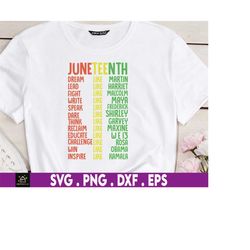 juneteenth dream like leaders black men women svg, juneteenth 1865 svg, africa svg, black history svg, black pride svg,
