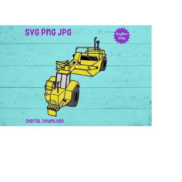 Scraper Tractor Construction Equipment SVG PNG JPG Clipart D | Inspire ...