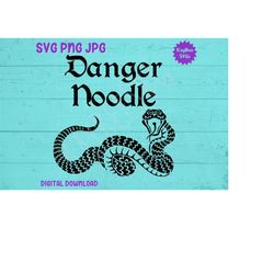 danger noodle - python snake svg png jpg clipart digital cut file download for cricut silhouette sublimation printable -