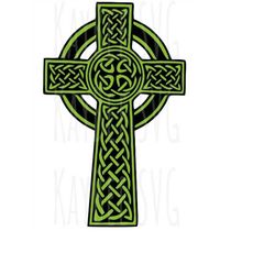 Celtic Cross - St. Patrick's Day - SVG PNG JPG Clipart Digital Cut File Download for Cricut Silhouette - Personal Use On