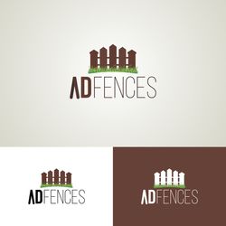 ad fences logo design template 03