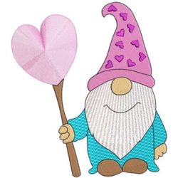 Valentine Day-Gnome Valentine Embroidery Design