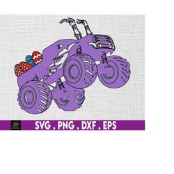 easter truck svg, vintage truck svg, easter eggs svg, truck & eggs svg, easter monter truck svg, easter truck with eggs