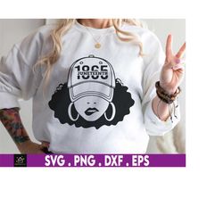 juneteenth girl locs hair 1865 svg, juneteenth 19, freedom day, blm svg, africa svg, black history svg, black pride svg,