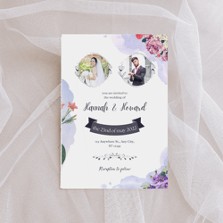 wildflower wedding invitation template, boho wedding invitation suite, printable wedding invitations, wedding invite