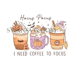 halloween coffee png, hocus pocus png, fall coffee png, cute pumpkin png, coffee cup png, fall coffee