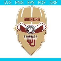 oklahoma sooners ninja face svg, sport svg, ninja face svg, oklahoma sooners svg, sooners svg, sooners logo, oklahoma un