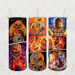 trick or treat halloween png, 3d tumbler wrap, straight tumbler png design 20oz/ 30oz tumbler png file instant download