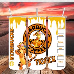 tiger starbucks png, 3d tumbler wrap, straight tumbler png design 20oz/ 30oz tumbler png file instant download