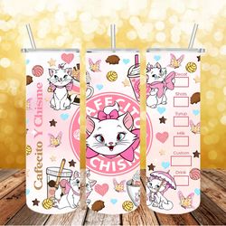 the aristocats starbucks png, 3d tumbler wrap, straight tumbler png design 20oz/ 30oz tumbler png file instant download