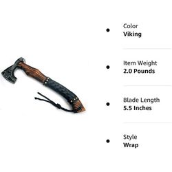 Medieval Warrior Custom Handforged Handmade Tomahawk Viking Tomahawk | Camping | Hunting Axe